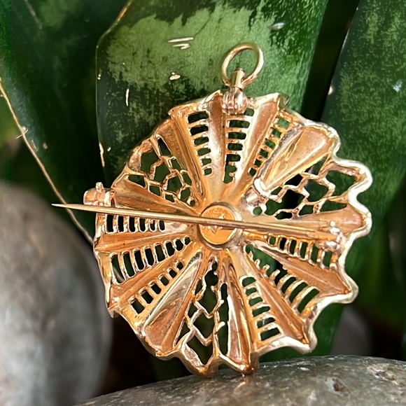 14 karat gold and Pearl Pendant - Picture 4 of 6